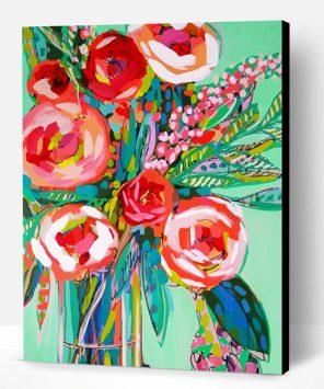 Aesthetic Abstract Flowers Paint By Number