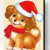 Christmas Dog Paint By Number