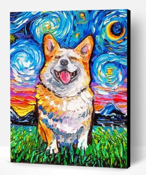 Starry Night Corgi Paint By Number