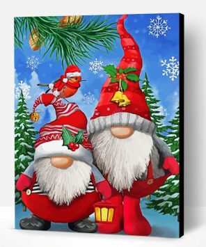 Christmas Gnomes Paint By Number