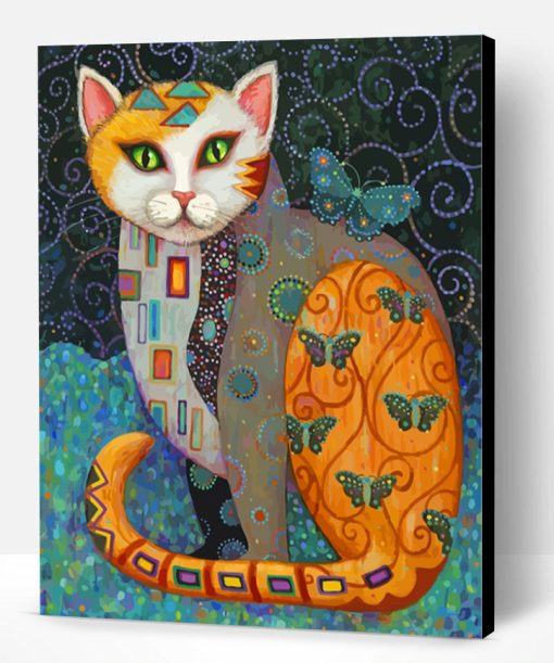 Gustav Klimt Cat Paint By Number