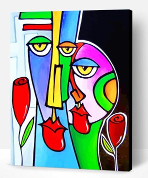Abstract Faces Paint By Number