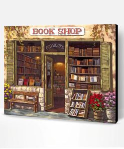 Books Shop Paint By Number