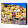 Symi Island Greece Colorful Houses Paint By Number