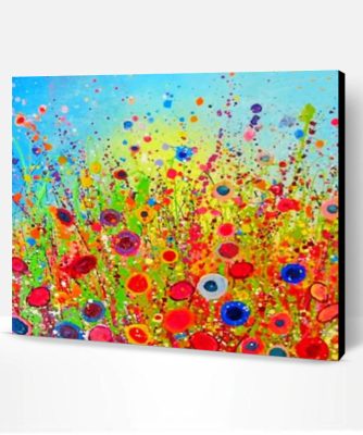 Abstract Flowers Paint By Number