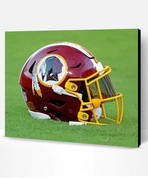 Redskins Football Helmet Paint By Number