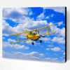 Yellow Bi Plane Crop Duster Paint By Number