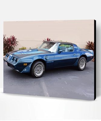 1979 Blue Pontiac Firebird Car Paint By Number