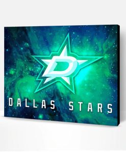 Aesthetic Dallas Stars Hockey Logo Paint By Number