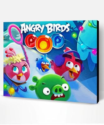 Angry Pop Birds Paint By Number