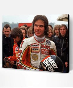 Barry Sheene Motorcycle Racer Paint By Number