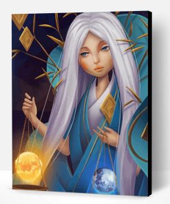 Beautiful Libra Lady Paint By Number