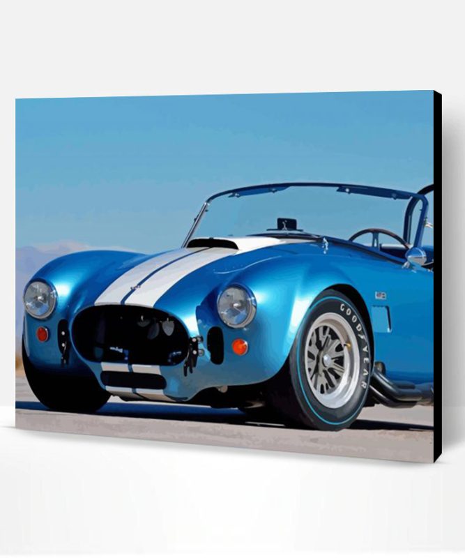 Blue Ford Shelby Cobra Paint By Number