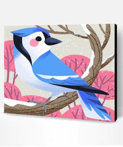 Blue Illustration Bird Paint By Number