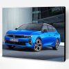 Blue Opel Astra Paint By Number