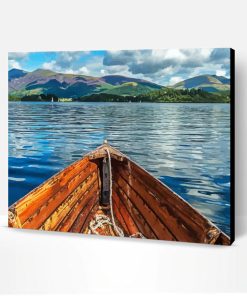 Boat In Derwentwater Lake Paint By Number