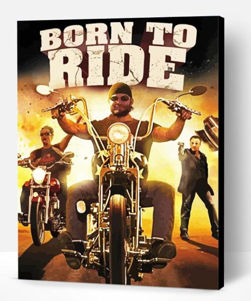 Born To Ride Poster Paint By Number