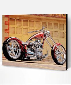 Chopper Motorcycle Paint By Number