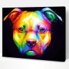Colorful pitbull art Paint By Numbers