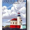 Coquille Riverside Lighthouse Poster Paint By Number