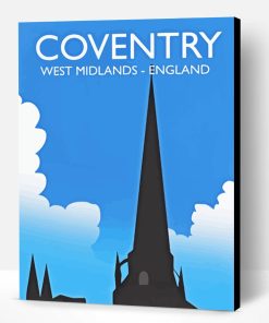 Coventry England Poster Paint By Number
