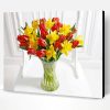 Daffodils Flowers In a Vase Paint By Number