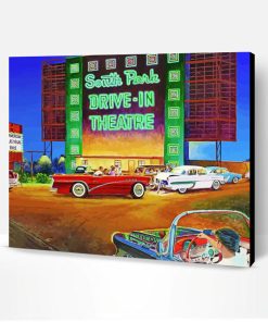 Drive In Theatre Paint By Number