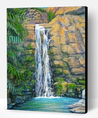 Ein Gedi Waterfall Art Paint By Number