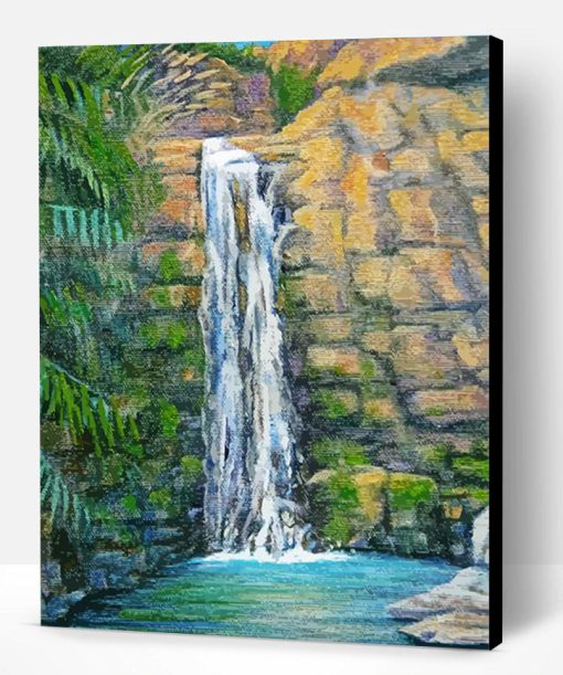 Ein Gedi Waterfall Art Paint By Number