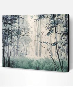 Foggy Forest Art Paint By Number