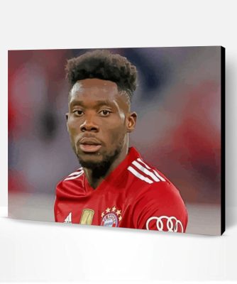 Footballer Alphonso Davies Paint By Number