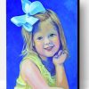 Girl With Big Bow Paint By Number