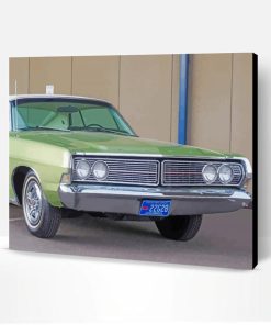 Green Ford Galaxie Paint By Number