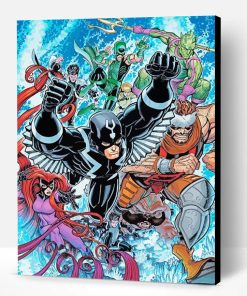 Inhumans Cartoon Paint By Number