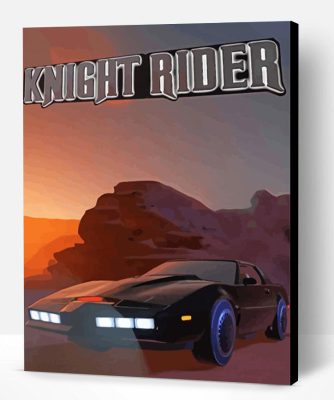 Knight Rider Poster Paint By Number