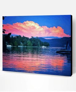 Lake George At Sunset Paint By Number