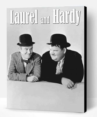 Laurel And Hardy Poster Paint By Number