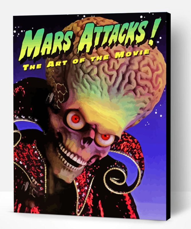 Mars Attack Movie Poster Paint By Number