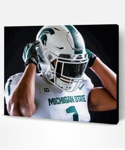 Michigan State Spartans Football Player Paint By Number