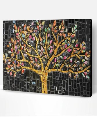 Mosaic Tree of Life Paint By Number