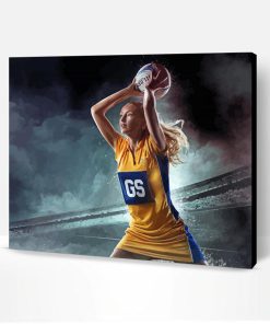 Netball Player Paint By Number