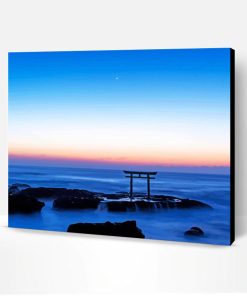 Oarai Isosaki Shrine Seascape Paint By Number