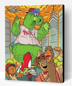 Phillie Phanatic Art Paint By Number