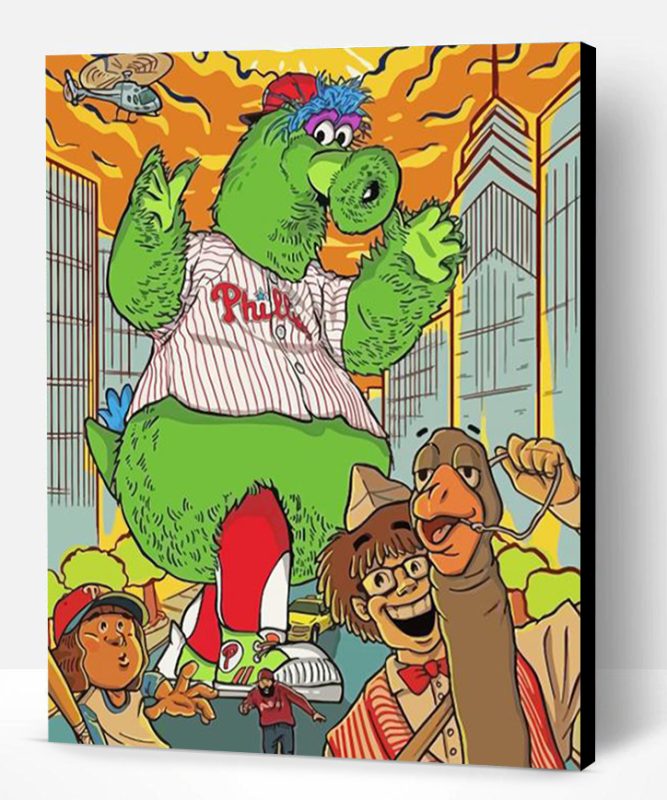 Phillie Phanatic Art Paint By Number