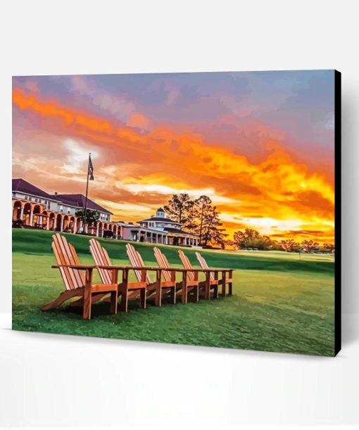 Pinehurst Sunset Paint By Number