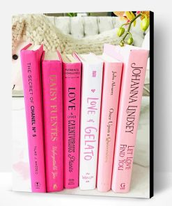 Pink Books Paint By Number