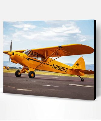 Piper Cub Aircraft Paint By Number