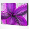 Purple And Grey Flower Art Paint By Number