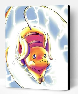 Raichu Pokemon Art Paint By Number