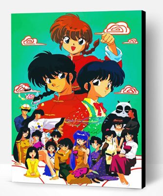 Ranma Japanese Manga Paint By Number